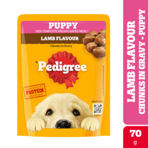Pedigree Lamb Flavour Chunks in Gravy Puppy Wet Food - 120x70g