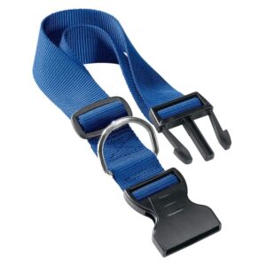 Ferplast Club C Nylon Collar for Dogs (Blue) - 10/32: 9 -12in Neck