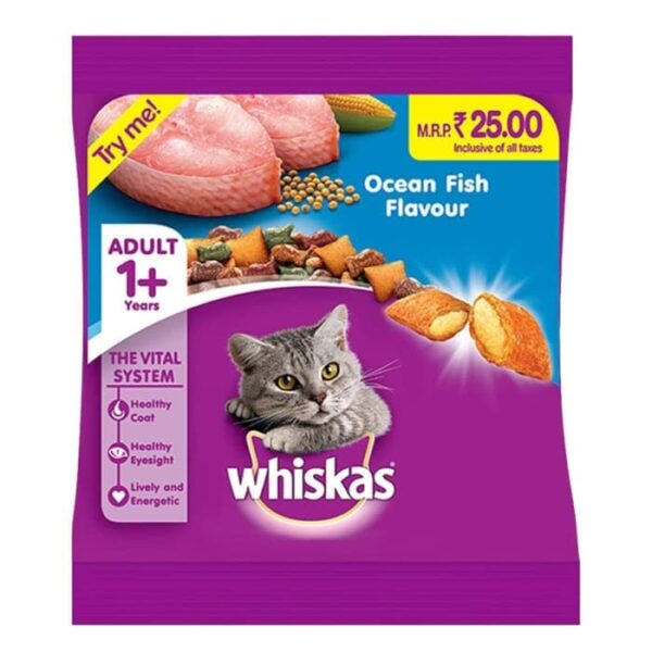 Whiskas Ocean Fish Adult 1+ years Cat Dry Food (50g) - 50g