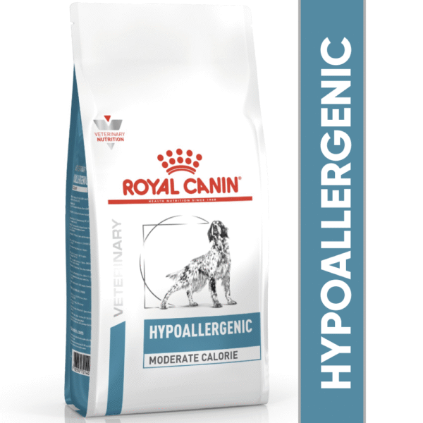 Royal Canin Veterinary Diet Hypoallergenic Moderate Calorie Dog Dry Food - 7kg
