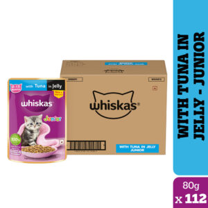 Whiskas Tuna in Jelly Kitten (2 -12 Months) Cat Wet Food - 112x80g