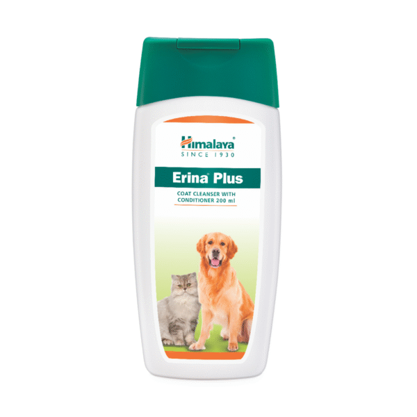 Himalaya Erina Plus Coat Cleanser with Conditioner for Dogs and Cats - 200mL