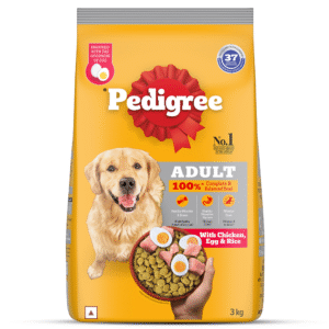 Pedigree Chicken, Egg and Rice Adult Dog Dry Food - 10kg