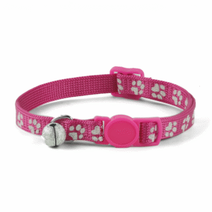Basil Printed Collar for Cats & Puppies (Pink) - 18 -28cm