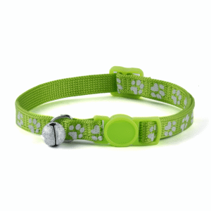 Basil Printed Collar for Cats & Puppies (Green) - 18 -28cm