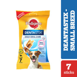 Pedigree Dentastix Oral Care for Adult (Small Breed of 5 to 10 kg) Dog Treats - 6x110g (42pcs Monthy Pack)