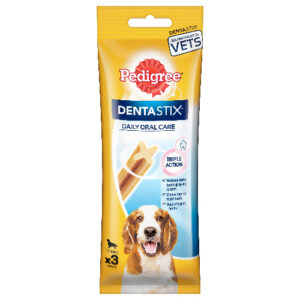 Pedigree Dentastix Oral Care for Adult (Medium Breed of 10 to 25 kg) Dog Treats(77g) - 77g