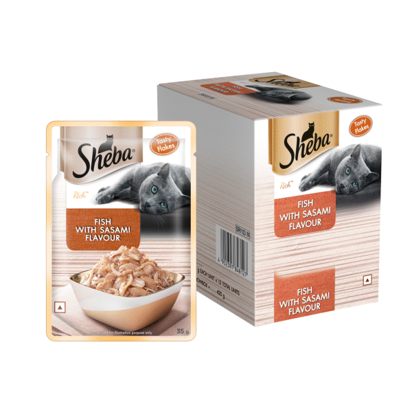 Sheba Fish with Sasami Premium Cat Wet Food - 12x35g
