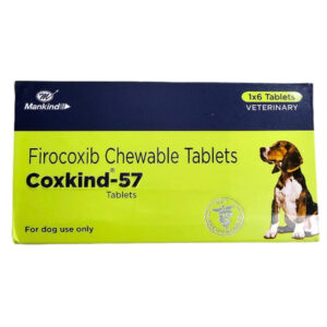 Mankind Coxkind 57mg (Firocoxib) Tablet for Dogs - 1 Strip (6 Tablets)