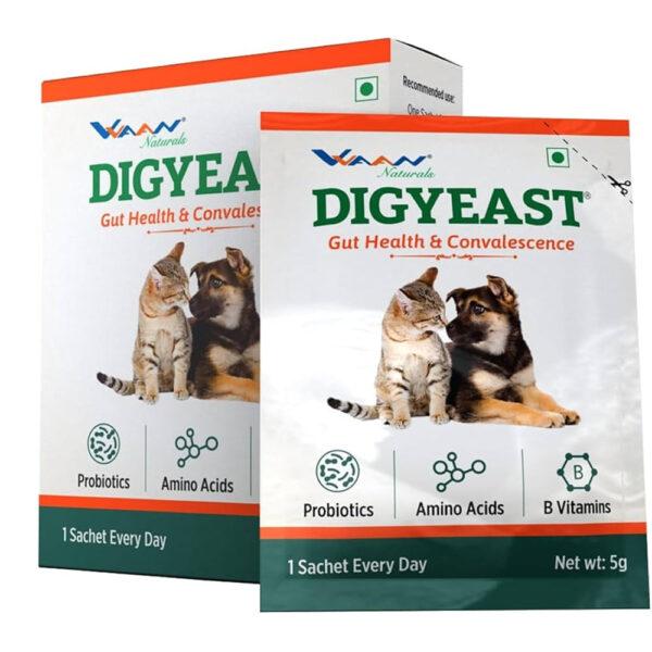 Vvaan Digyeast pouch for Dogs & Cats - Pack of 10 Sachets