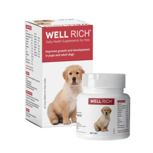 Skyec Well Rich Tab Multivitamin & Mineral Tablets for Puppies and Dogs - 1 Bottle (30 Tablets)