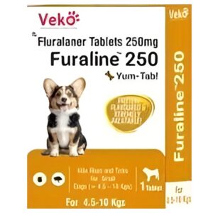 Veko Furaline Fluralaner 250mg Chewable Tablets for Dogs & Puppies - 1 Tablet