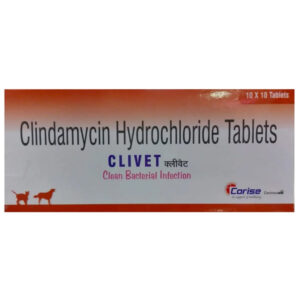 Corise Clivet (Clindamycin) Tablet  - 600mg for Dogs and Cats - 1 strip (10 tablets)