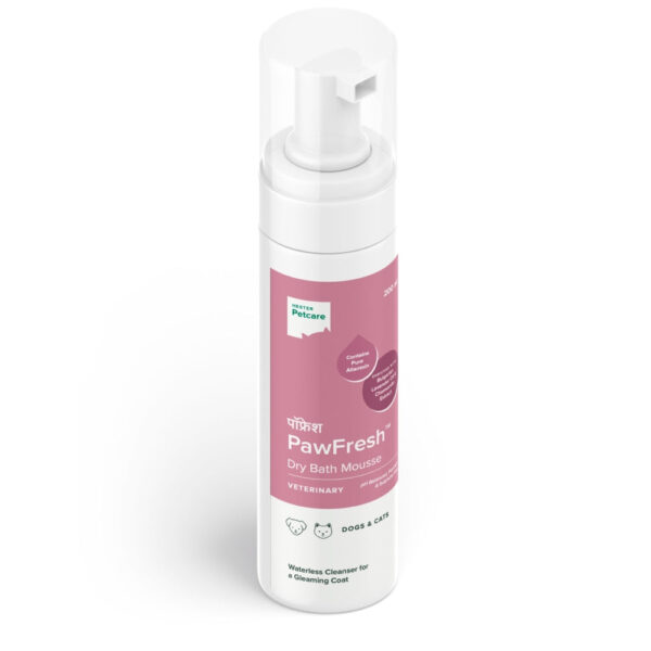 Hester Pawfresh Dry Bath Mousse Waterless Shampoo 190ml for Dogs and Cats - 190ml