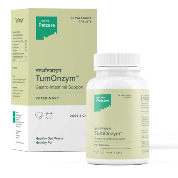 Hester Tumonzym Tablet Gastrointestinal Support for Dogs and Cats - 1 bottle (30 Tablets)