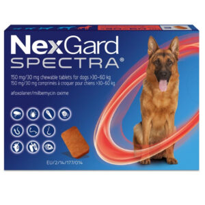 Boehringer Ingelheim Nexgard Spectra Tablet (30 to 60kg) for Dogs - 3 Tablets
