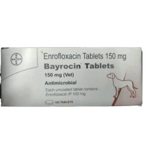 Elanco Bayrocin Tablets 150mg For Dogs - 1 Strip (10 Tablet)