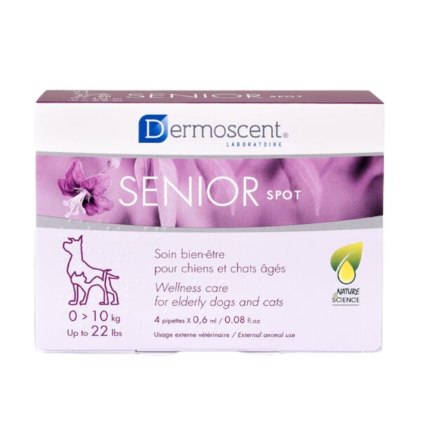 Savavet Dermoscent Senior Spot for Dogs Between 0 to 10kg - 0.6ml x 4 Pipette
