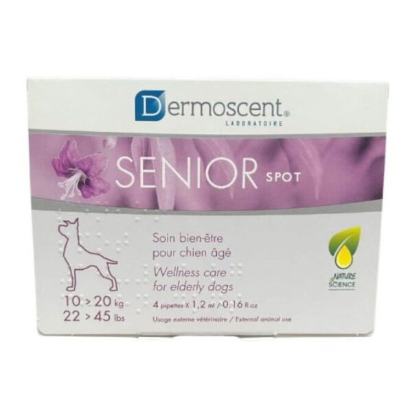 Savavet Dermoscent Senior Spot for Dogs Between 10 to 20kg - 1.2ml x 5 Pipette