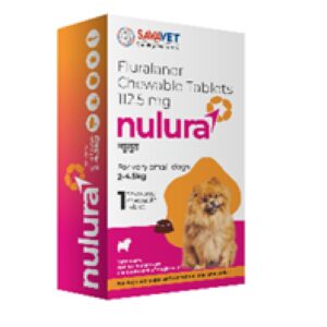 Savavet Nulura Tick & Flea Tablet for Very Small Dogs (2 to 4.5 kg) - 1 Tablet