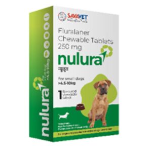 Savavet Nulura Tick & Flea Tablet for Small Dogs (4.5 to 10 kg) - 1 Tablet