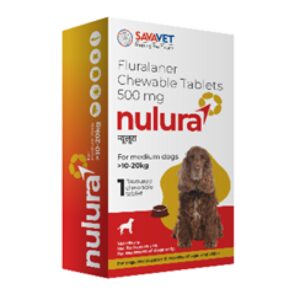 Savavet Nulura Tick & Flea Tablet for Medium Dogs (10 to 20 kg) - 1 Tablet