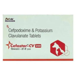 Mankind Cefastar CV 200mg for Dogs and Cats - 1 Strip (10 Tablets)