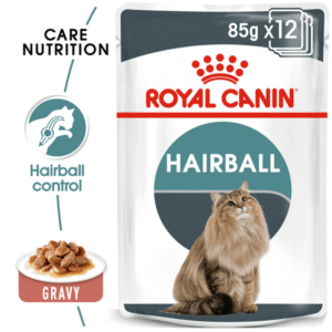 Royal Canin Gravy Hairball Care Adult Gravy Cat Wet Food - 2kg(Dry)+12x85g(Wet)