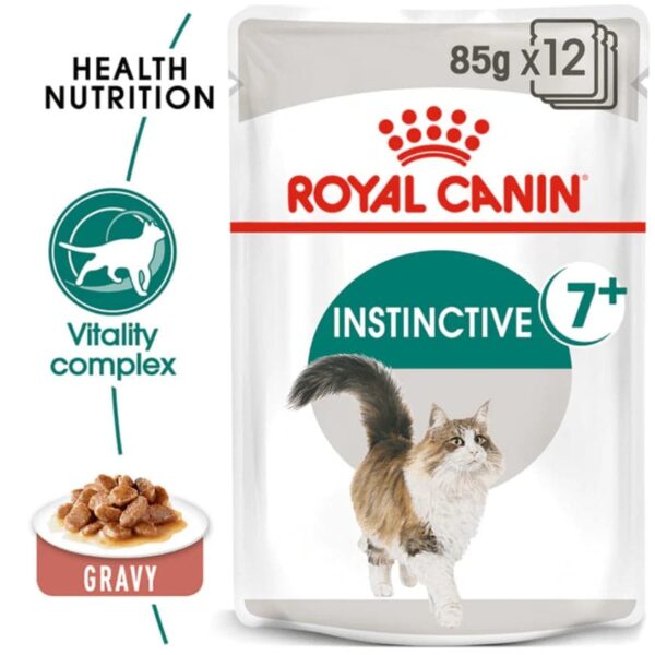 Royal Canin Instinctive 7+ Gravy Cat Wet Food - 36x85g