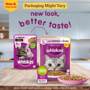 Whiskas Salmon in Gravy Meal Adult Cat Wet Food - 112x80g