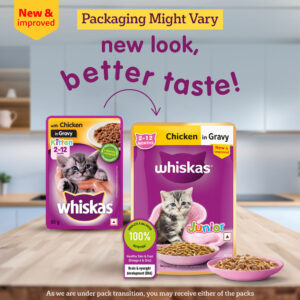 Whiskas Chicken in Gravy Meal Kitten Wet Food - 112x80g