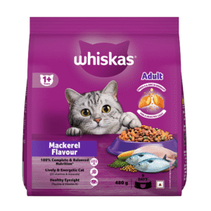 Whiskas Mackerel Flavour Adult Cat Dry Food - 1.2kg
