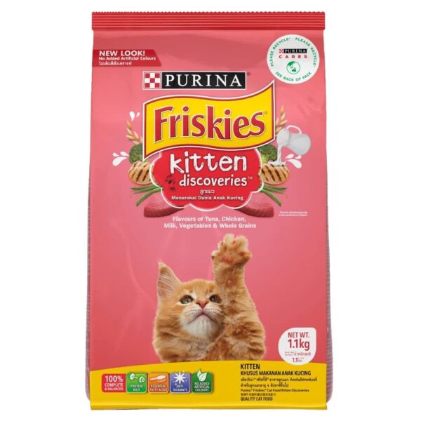 Friskies Kitten Cat Dry Food - 1.2kg (3x400g)