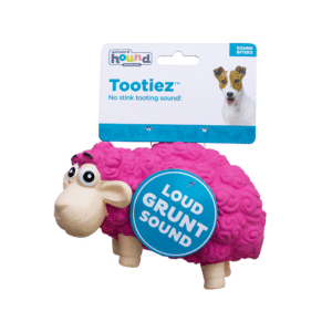 Outward Hound Tootiez Sheep Latex Rubber Toy for Dogs (Pink) - 6cm