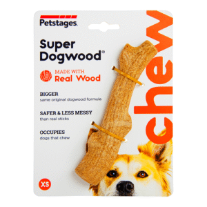 Petstages Super Dogwood Chew Toy for Dogs (Brown) - 15x5cm
