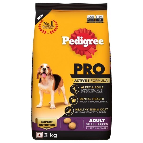 Pedigree PRO Expert Nutrition Adult Dog Dry Food for Small Breed - 6kg (2x3kg)