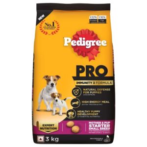 Pedigree PRO Expert Nutrition Lactating/Pregnant Mother & Puppy Starter (3 to 12 Weeks) Small Breed Dog Dry Food - 3kg