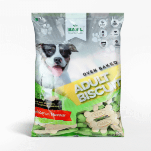 Basil Veg Bone Shaped Adult Dog Biscuits - 2x900g