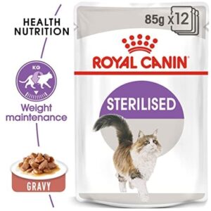 Royal Canin Sterilised Gravy Adult Cat Wet Food - 12x85g