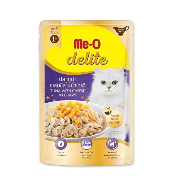 Me O Delite Tuna with Cheese in Gravy Cat Wet Food - 96x70g