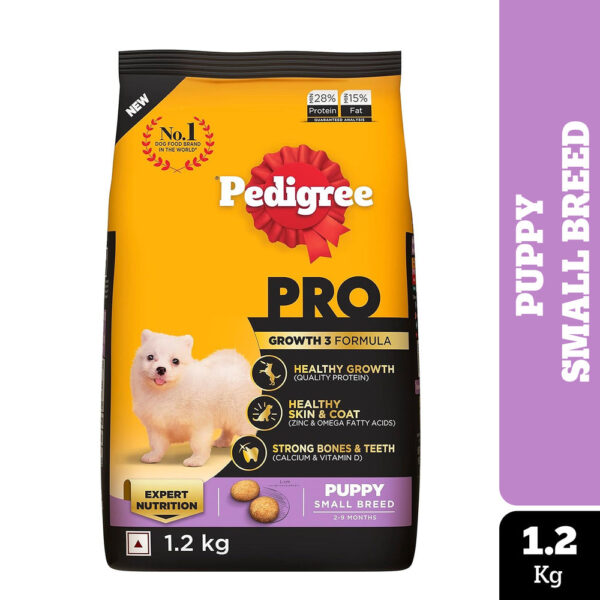 Pedigree PRO Expert Nutrition Small Breed Puppy (2 to 9 Months) Dry Food - 6kg (2x3kg)