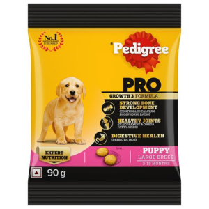 Pedigree PRO Expert Nutrition for Large Breed Puppy(3 to 18 Months) Dry Food (90g) - 90g