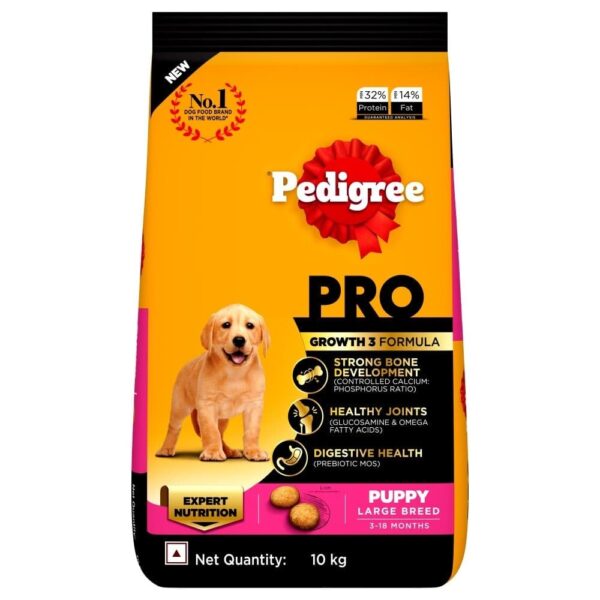 Pedigree PRO Expert Nutrition for Large Breed Puppy(3 to 18 Months) Dry Food - 20kg