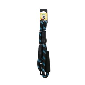 Basil Rope Leash for Dogs (Black/Blue) - L:1.5cm Width