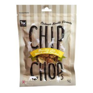 Chip Chops Banana with Chicken Chips Dog Treats - 3x70g