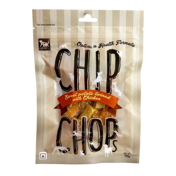 Chip Chops Sweet Potato Chicken Dog Treats - 3x70g