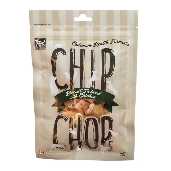 Chip Chops Biscuit Twined with Chicken Dog Treats - 70g