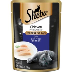 Sheba Chicken Loaf Adult Cat Wet Food (70g) - 70g