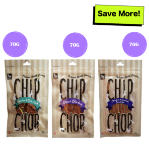 Chip Chops Chicken and Codfish Rolls, Diced Chicken and Chicken and Codfish Sandwich Dog Treats Combo - 3x70g