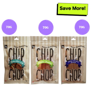 Chip Chops Chicken and Codfish Rolls, Chicken and Codfish Sandwich and Chicken Tenders Dog Treats Combo - 3x70g